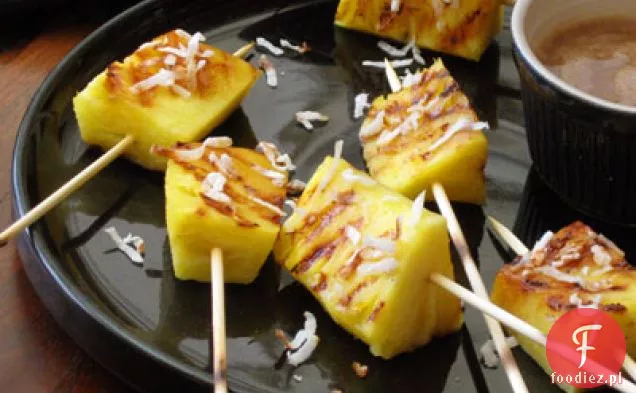 Grillowane Satays ananasowe z przyprawami Karmel kokosowy