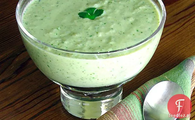 Schłodzona zupa Tomatillo i jogurtowa