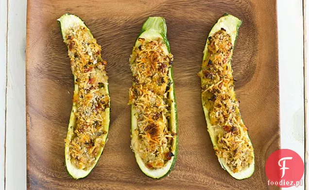 Wegetariańska Faszerowana Cukinia Z Parmezanem Panko