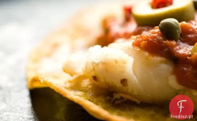 Fish tostadas, styl Veracruz