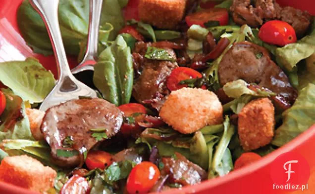 Sałatka z wątróbki drobiowej a la Michele Lamy