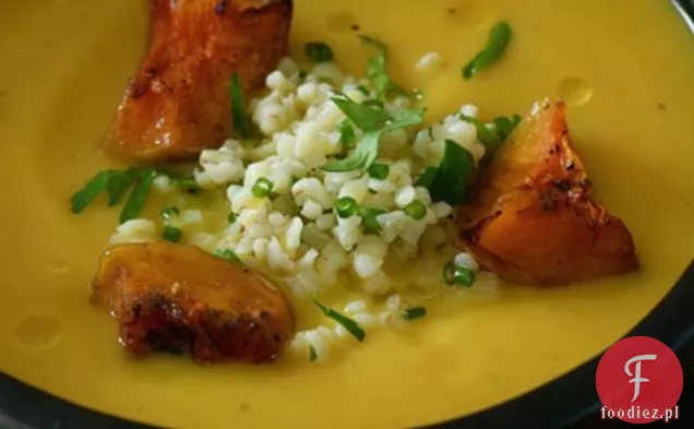 Kminek Pieczony Dyni I Pęknięta Zupa Pszenna