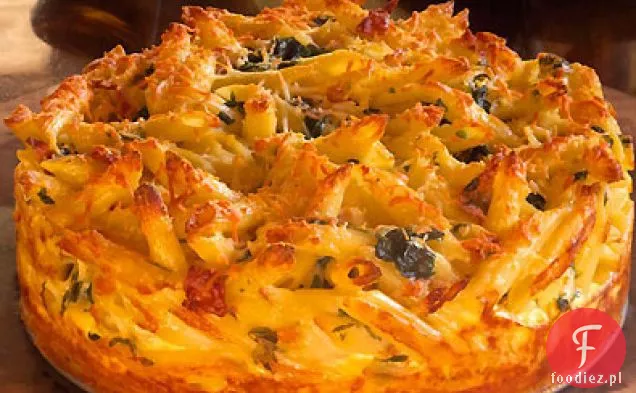 Asiago makaron z serem z truflową skórką ziemniaczaną