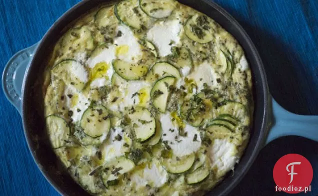 Cukinia, Mięta I Ricotta Frittata
