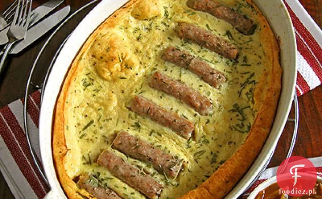 Toad-In-the-Hole with Onion Sauce & Cherry Tomatoes