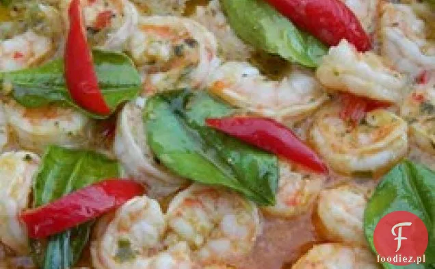 Grillowane krewetki z sosem czosnkowo-Chili