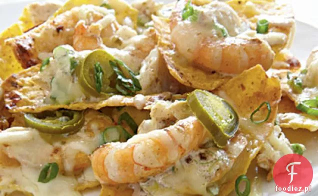 Nachos z krewetek i krabów