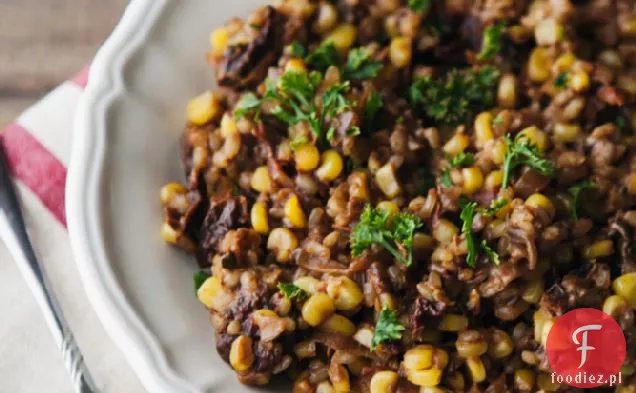 Risotto z suszonymi pomidorami i kukurydzą Farro