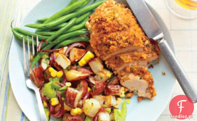 Sheryl Crow ' s Roasted-sałatka ziemniaczana ze słodką kukurydzą i cydrem Vi