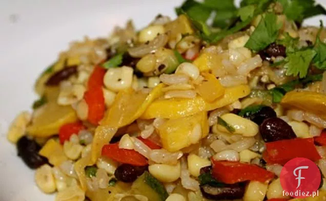 Słodka Kukurydza, Kabaczek I Pieprz Z Czarną Fasolą