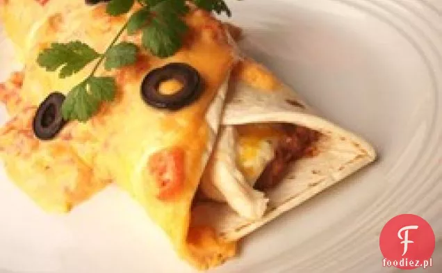 Łagodny Serowy Kurczak Enchiladas