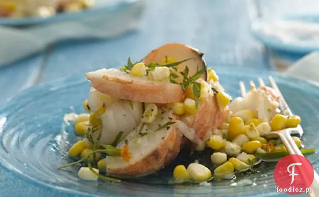 Sałatka z homara i kukurydzy z estragonem Vinaigrette