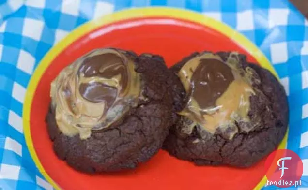 Czekoladowe Orzechowe Masło Orzechowe Lava Cookies