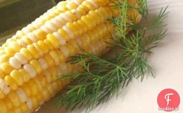 Czosnek kukurydza na kolbie