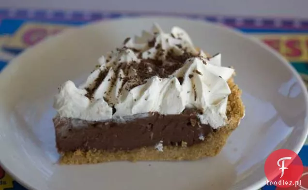 Ciasto czekoladowo-kremowe z nie wypiekaną skórką Grahama