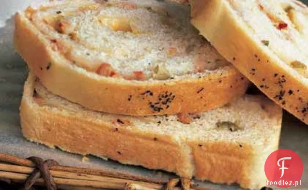 Mozzarella-Chleb Wirowy Z Szynką