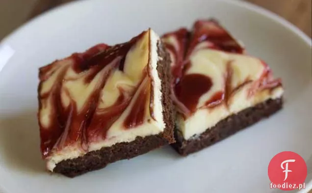 Biała Czekolada Malina Sernik Brownies