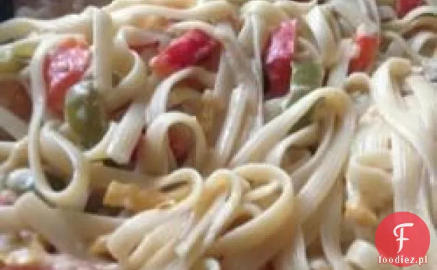 Fettuccine ze słodko-pieprzowym sosem Cayenne