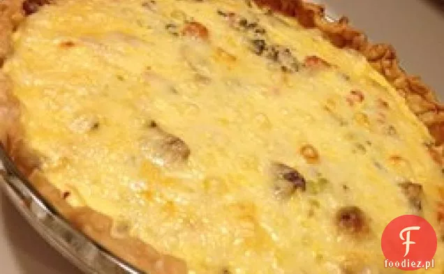 Quiche z szynką i dzikim ryżem
