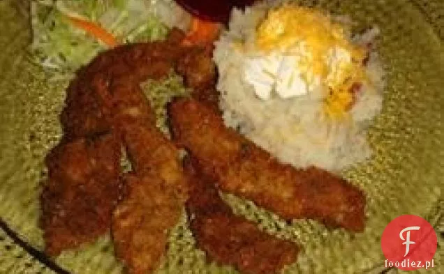 Kurczak Smażony Stek W Stylu Kubańskim