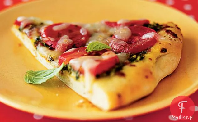 Pizza Pesto Z Pokrojonymi Pomidorami