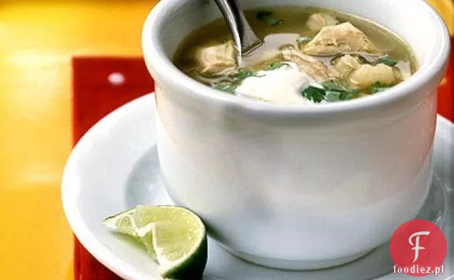 Posole (zupa Tomatillo, kurczak i Hominy)