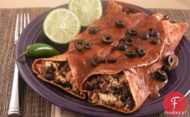 Smokey Black Bean Enchiladas