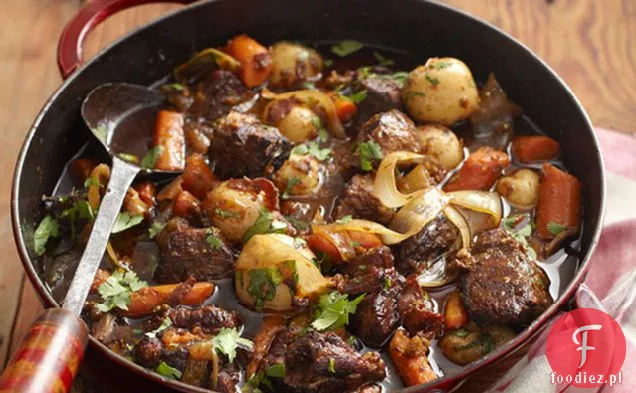Wieprzowina i warzywa w sosie Tomatillo-Cascabel