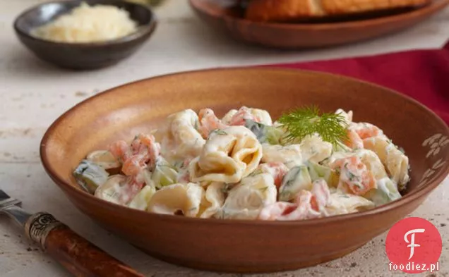 Tortellini z łososiem i koperkiem