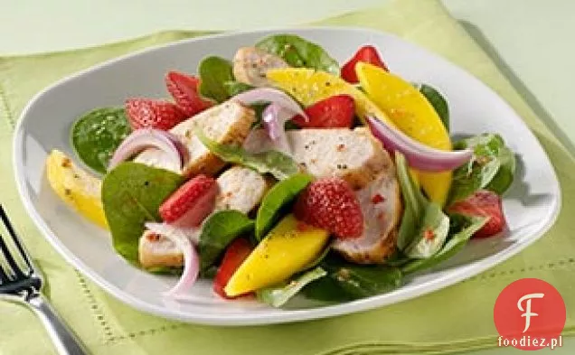 Sałatka z grillowanym kurczakiem i Mango