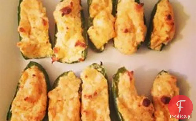 Cztery Nadziewane Serem Jalapenos