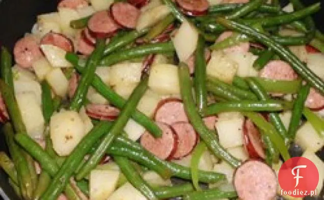 Amy' S Po ' Man green Beans and Sausage Dish