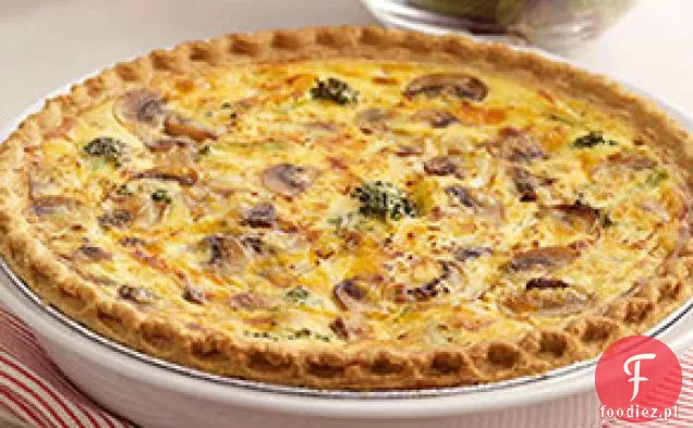 Brokuły I Cheddar Quiche