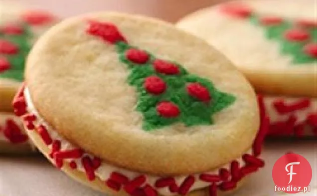 Christmas Tree Sandwich Cookies