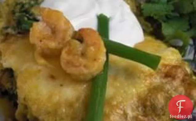 Krewetki Enchiladas Suizas