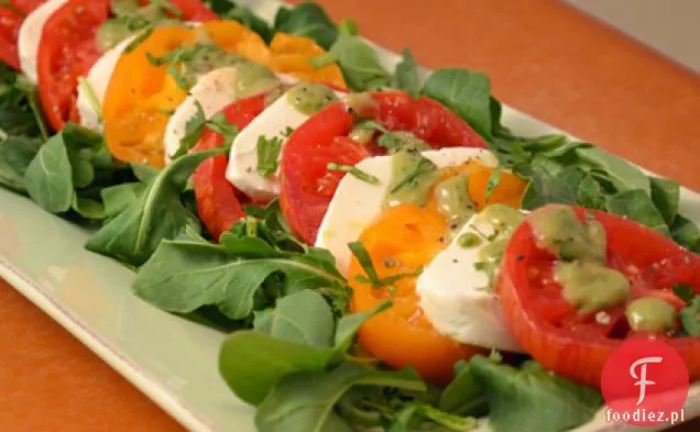Sałatka Pomidorowa Z Sosem Z Awokado Cilantro