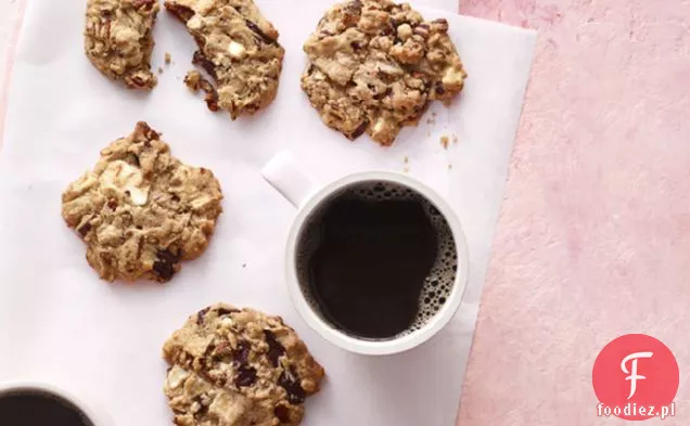 Peanut Butter-Double Chocolate Chunk-Pecan Cookies