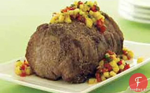 Grillowany Schab z salsą ananasową