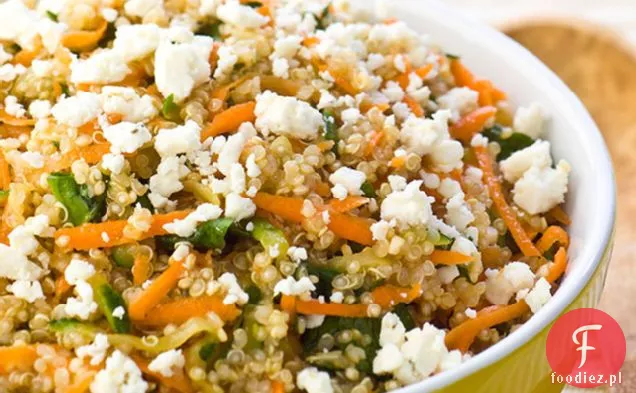 Quinoa z fetą i warzywami