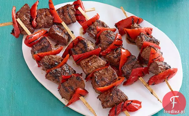 Kabobs Z Wołowiną I Czerwoną Papryką