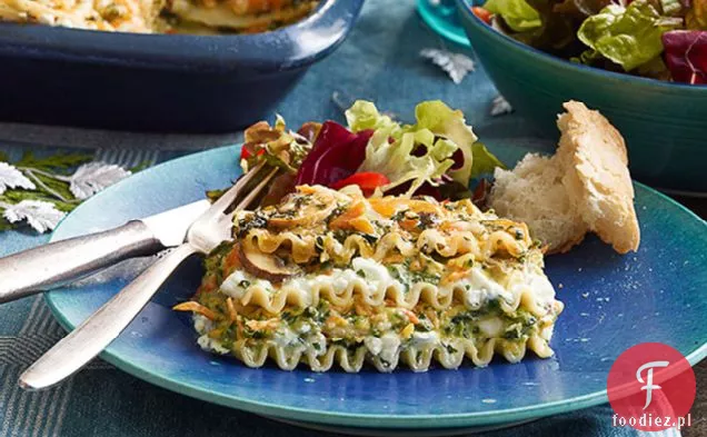 Kremowy Cheddar Vegetable Lasagna