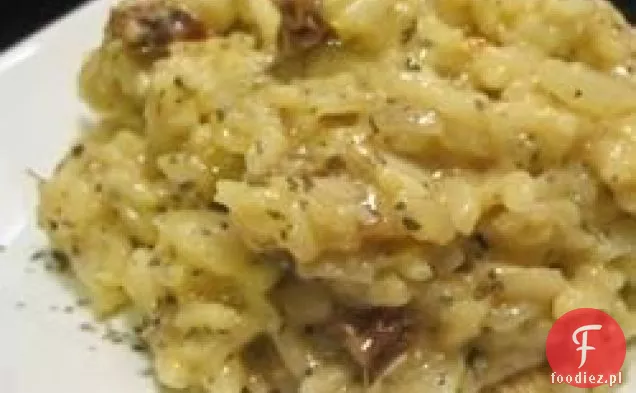 Risotto z suszonymi pomidorami i mozzarellą