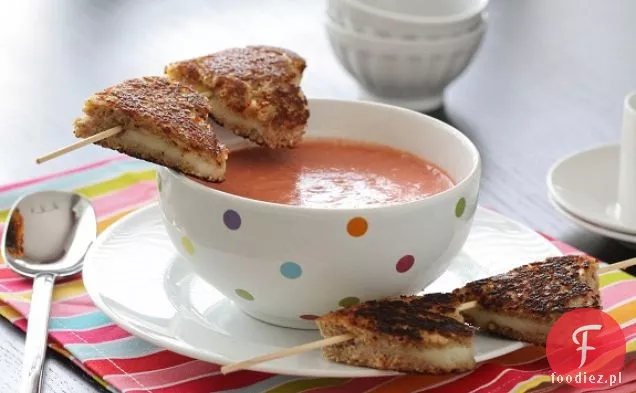 Grillowane Kaboby serowe i szybka zupa pomidorowa