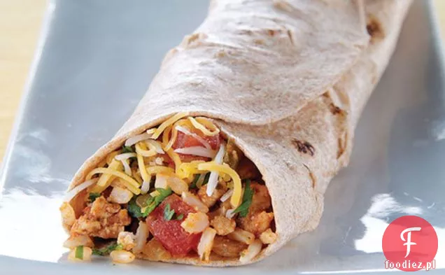 Serowe Burrito Z Indyka I Ryżu