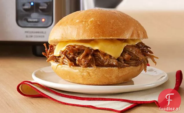 Slow-Cooker BBQ wieprzowe kanapki