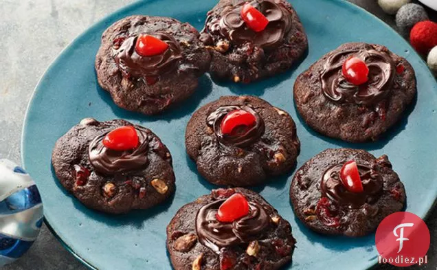 Cherry-Chocolate Volcano Cookies