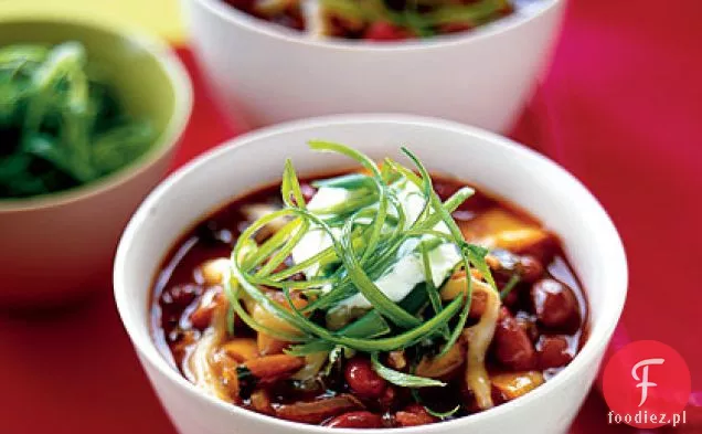 Czerwona fasola i Poblano Chili