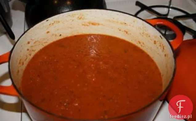 Pieczona Zupa Pomidorowa Z Chrupiącą Pancettą