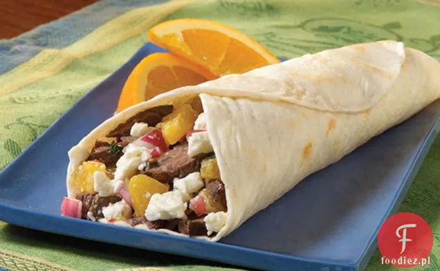 Mediterranean Grilled Steak Wraps