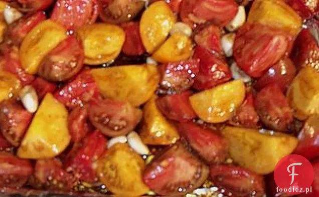 Pieczona Zupa Pomidorowa Z Grzankami